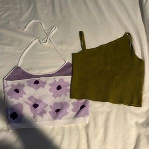 2 crop tops